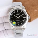 Swiss Copy Longines Conquest 2824 Auto Black Dial Steel Watch